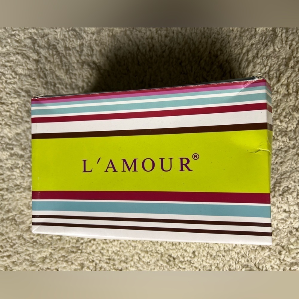Girls L'Amour size 2 Denim Flats NEW - Picture 4 of 9